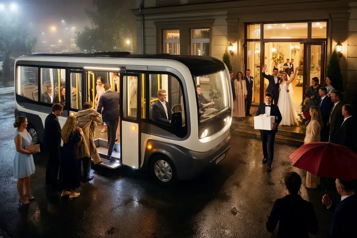 Bild zum Thema: Lohnt sich ein Hochzeits-Shuttle?