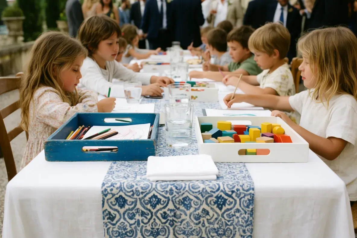 Bild zum Thema: Kinder auf der Hochzeit: Beschäftigung und Betreuung