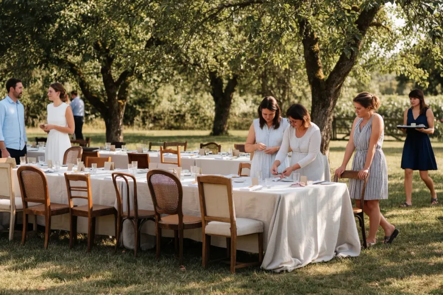 So plant ihr eine spätsommerliche Gartenhochzeit für 65 Gäste